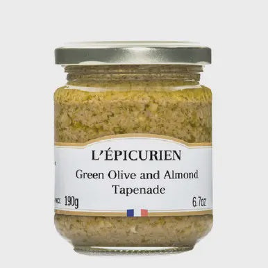 L'Epicurien Green Olive and Almond Tapenade 3.5 oz