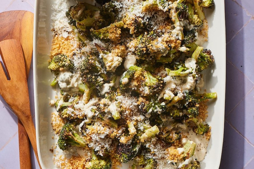 Roasted Caesar Parmesan Broccoli