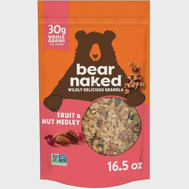 Bear Naked Fruit and Nut Medley Granola Cereal, Mega Pack, 16.5 oz Bag