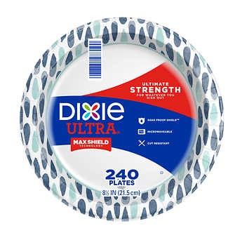 Dixie Ultra Paper Plates, 8.5", 240ct