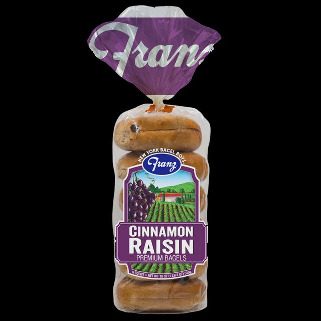 Franz Cinnamon Raisin Bagels 18 oz. 6 count