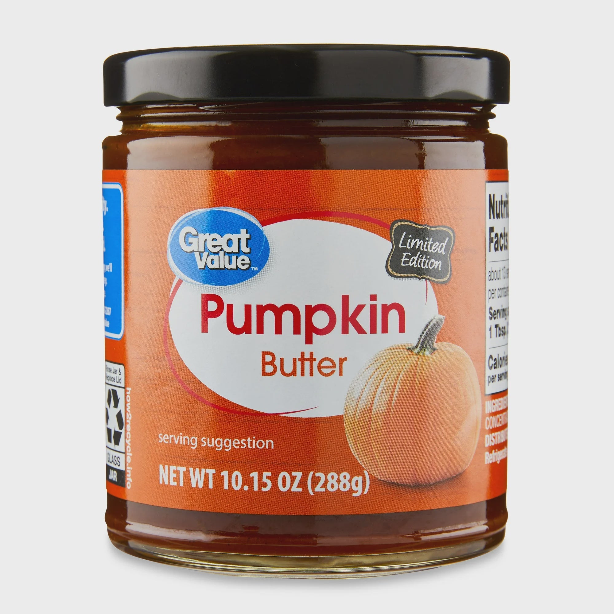 Great Value Pumpkin Butter 10.15 oz.