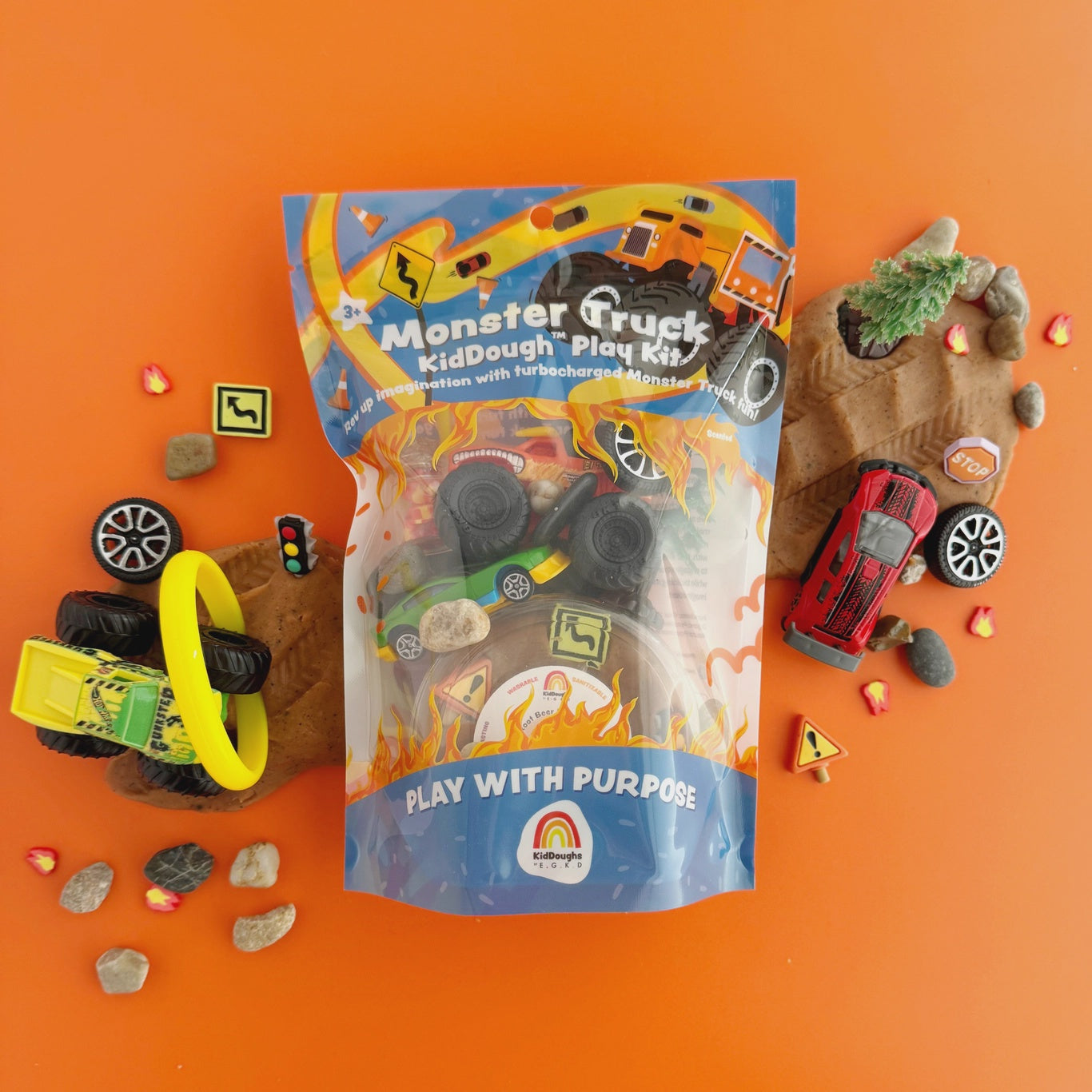 Monster Truck KidDough Play Kit, Root Beer Scent