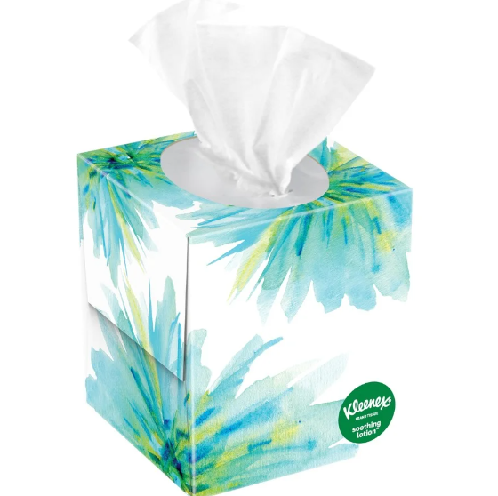 Kleenex Soothing Lotion 3-Ply Facial Tissues, 85ct