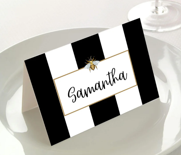 Manor Road The Striped Bee Place Cards