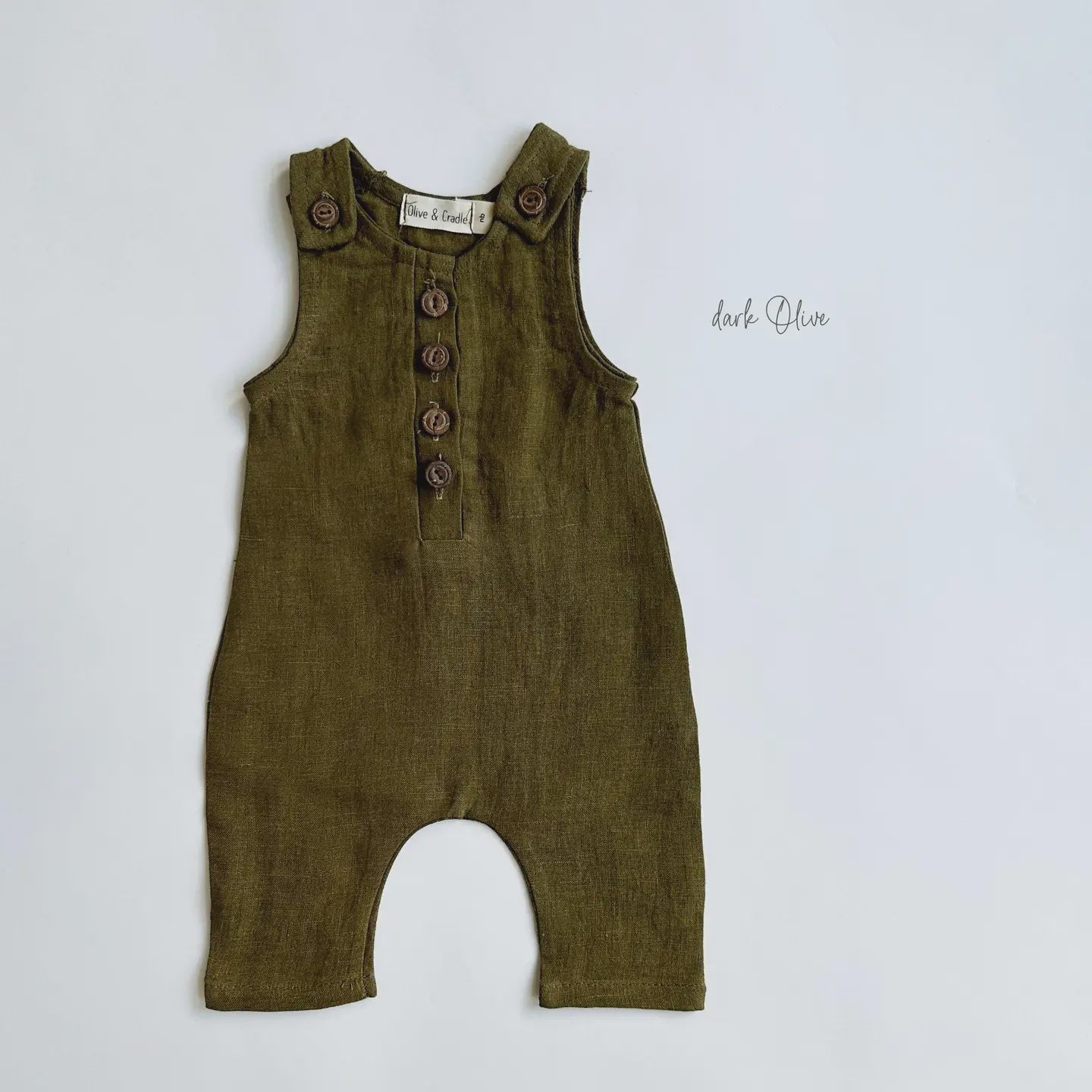 Olive & Cradle Pierre II Jumper, Dark Olive, 0-3m