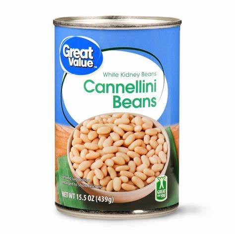 Great Value Cannellini White Kidney Beans, 15.5oz