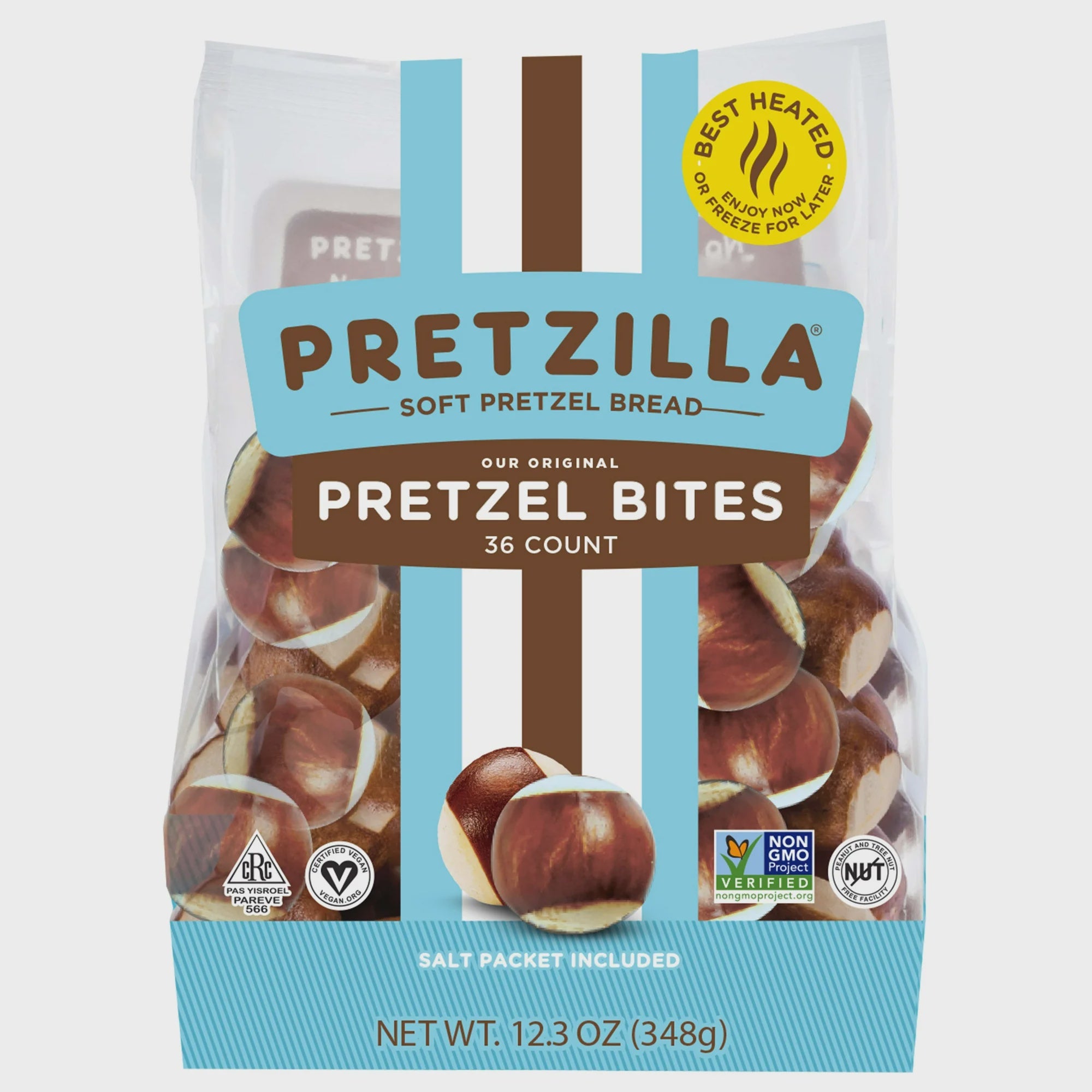 Pretzilla Soft Pretzel Bread Bites with Salt Packet, Shelf-stable, 12.5 oz