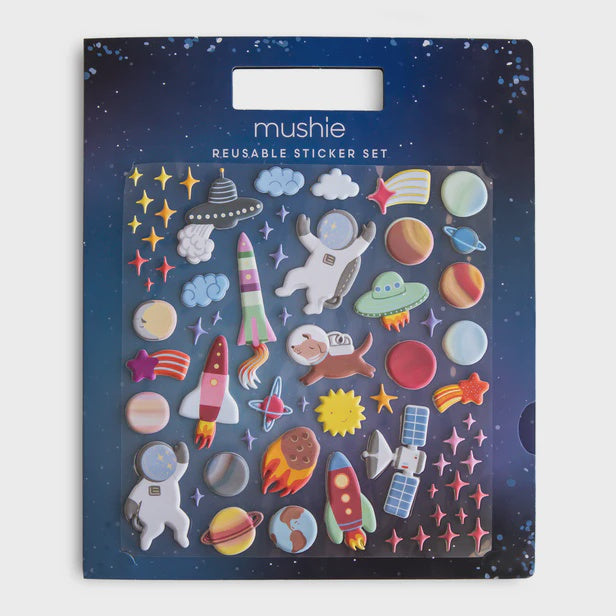 Mushie Reusable Sticker Set, Space