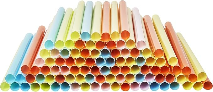 Sip n' Joy Jumbo Smoothie Straws, 25ct