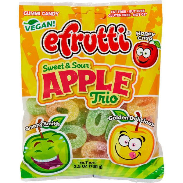 Efrutti Sweet and Sour Apple Trio 3.5oz