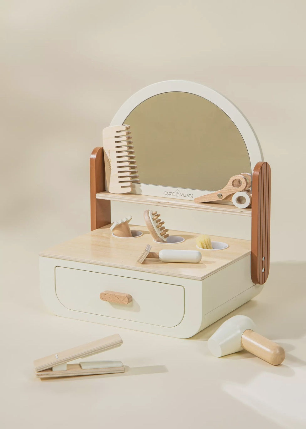 Coco Village Wooden Beauty Station Playset and Accessories