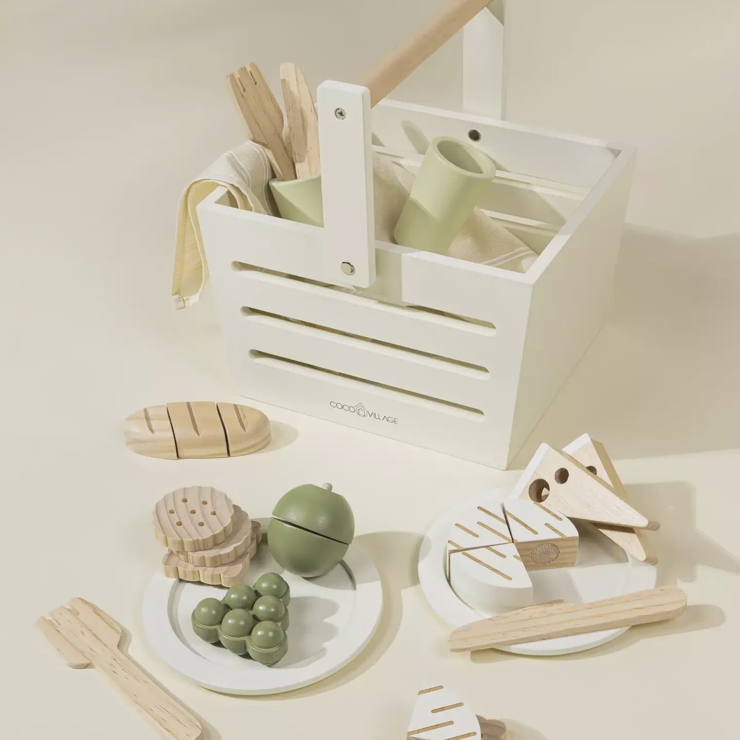 Coco Village Wooden Picnic Playset and Accessories