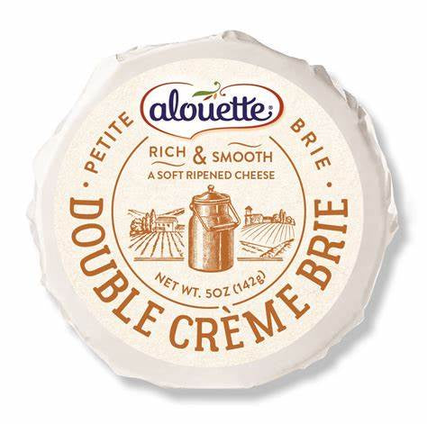 Alouette Double Creme Petite Brie Cheese, 5 oz