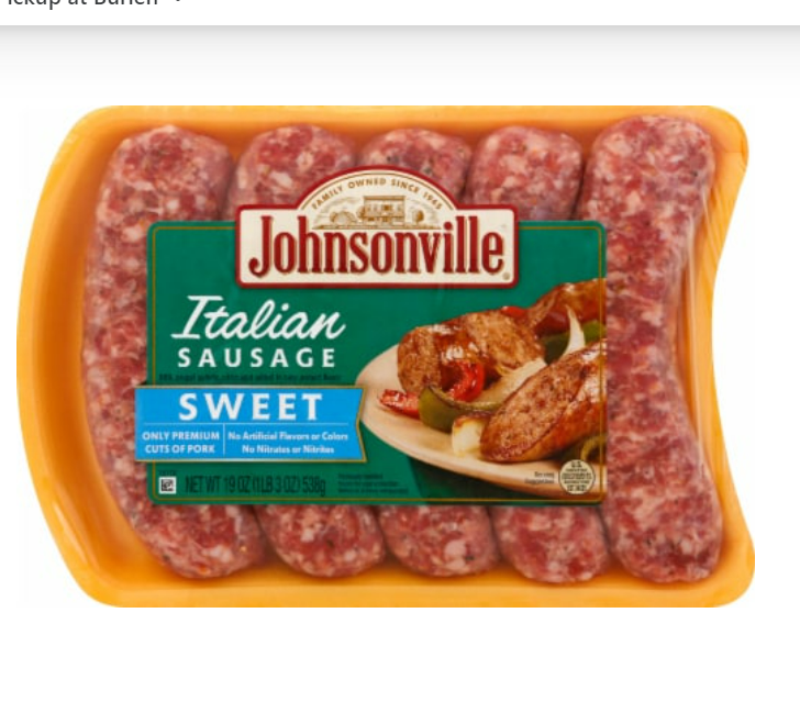 Johnsonville Sweet Italian Sausage Link 19 oz