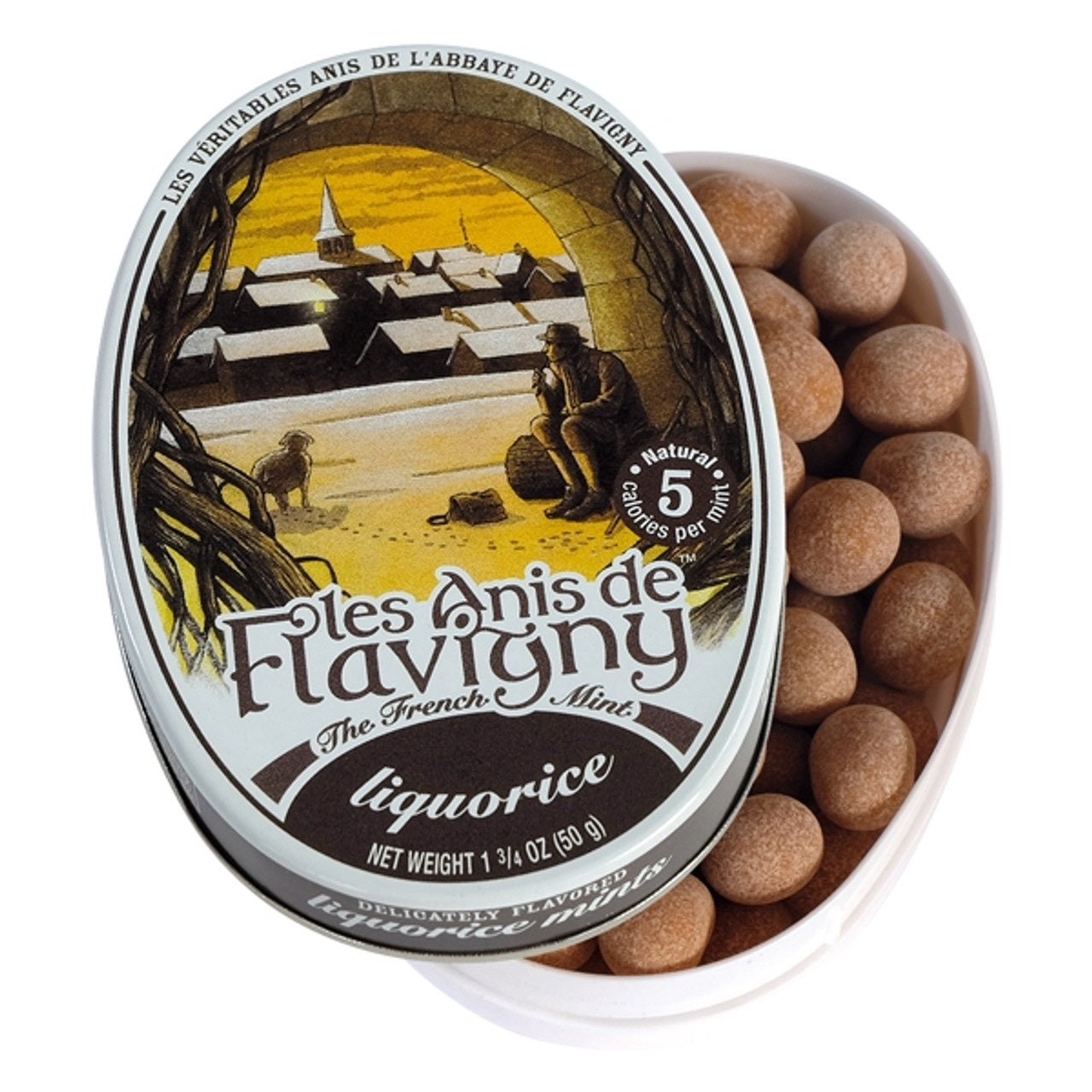 Les Anis De Flavigny All Natural Mints, Licorice, 1.8oz