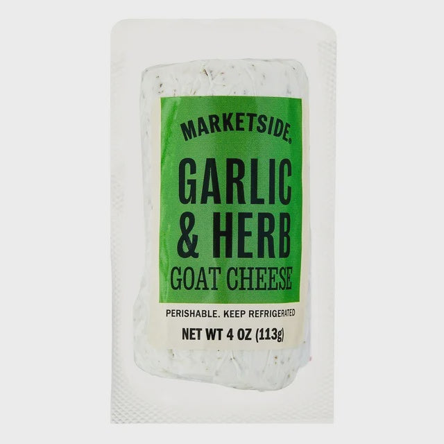 Marketside Garlic & Herb Goat Cheese Log, 4 oz
