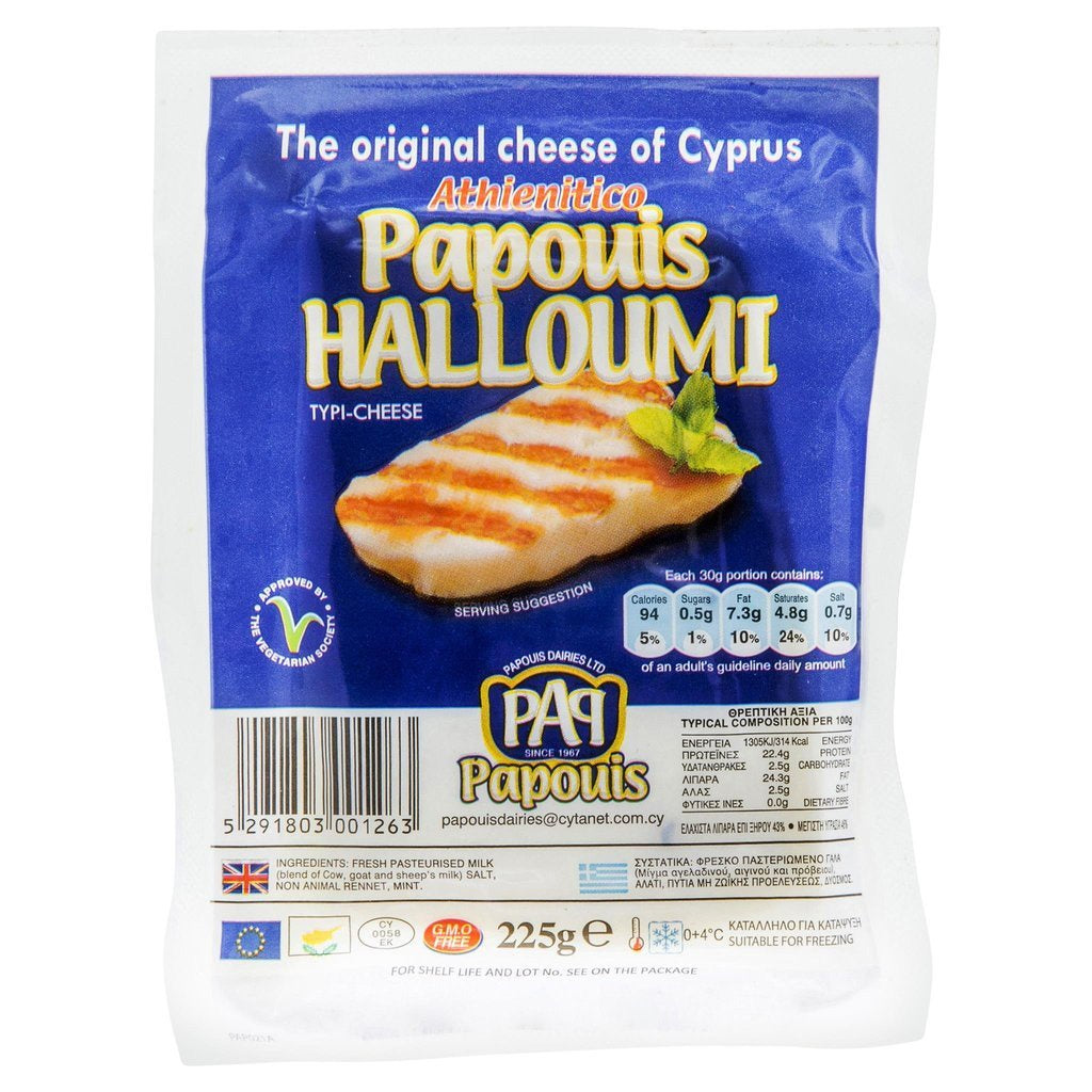 Papouis Halloumi Grilling Cheese, 250 g