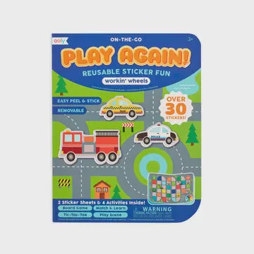 OOLY Play Again On-The-Go Activity Kit, Working Wheels
