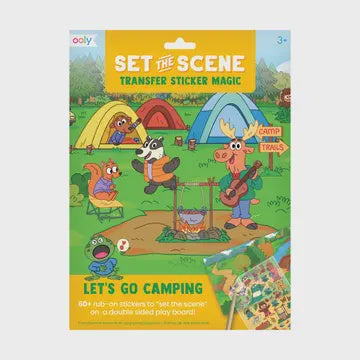 OOLY Set The Scene Transfer Stickers Magic, Lets Go Camping