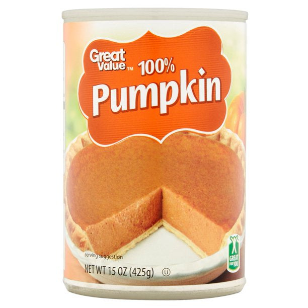 Great Value 100% Pumpkin Puree