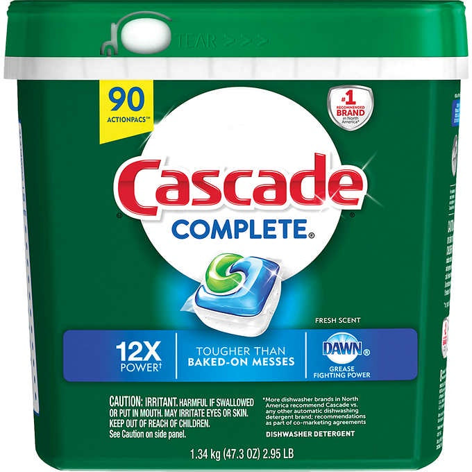 Cascade Complete ActionPacs Dishwasher Detergent Tablets