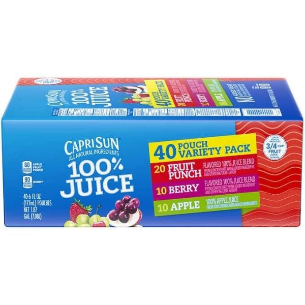 Capri Sun 100% Juice Variety Pack