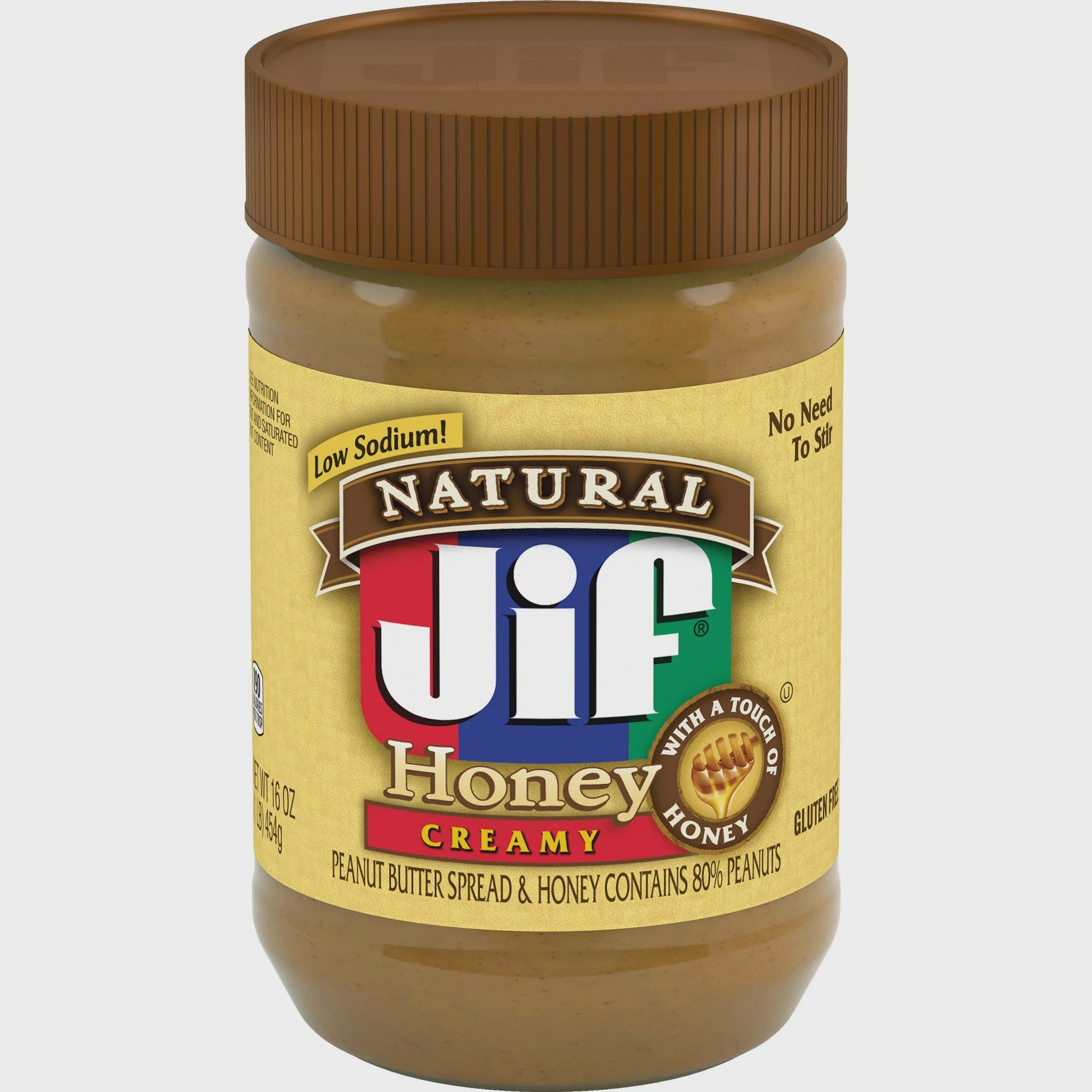 Jif Natural Creamy Peanut Butter with Honey 16 oz.