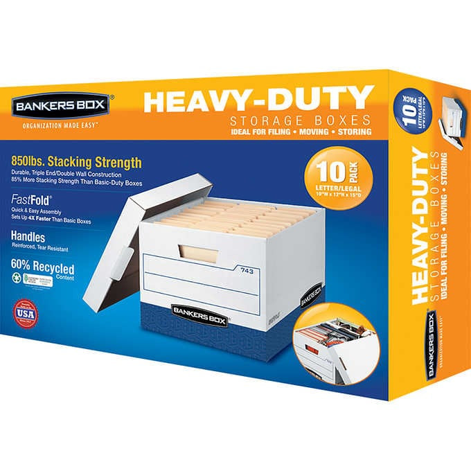 Bankers Box Heavy Duty Storage Boxes