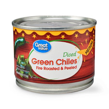 Great Value Fire Roasted & Peeled Diced Green Chiles