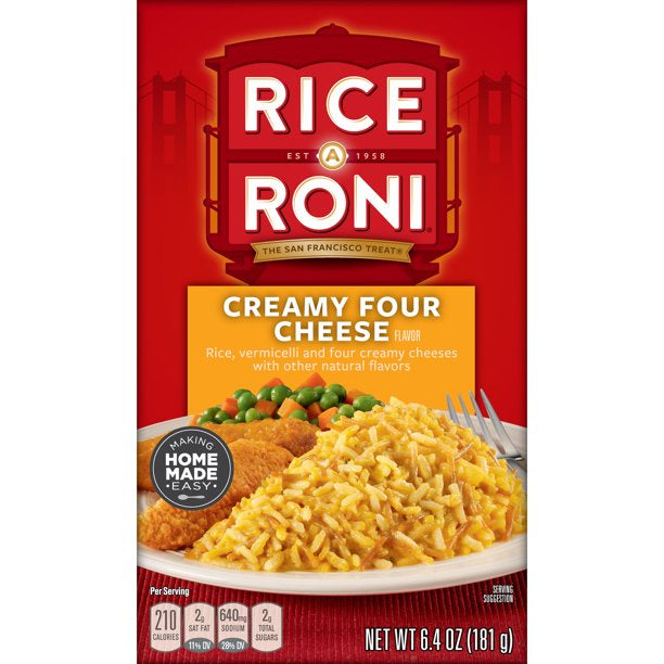 Rice A Roni Creamy Four Cheese Rice & Vermicelli Mix