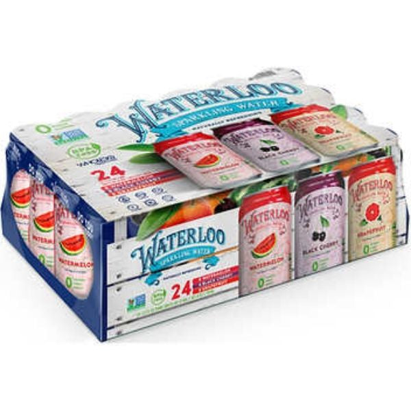 Waterloo Sparkling Water Variety Pack (Cherry Limeade, Peach, Blackberry Lemonade