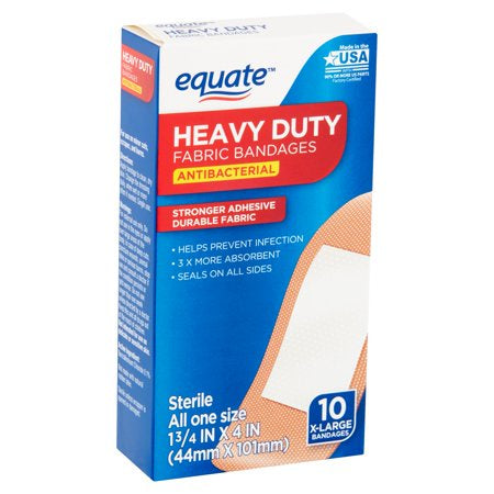 Equate X-Large Heavy Duty Fabric Bandages