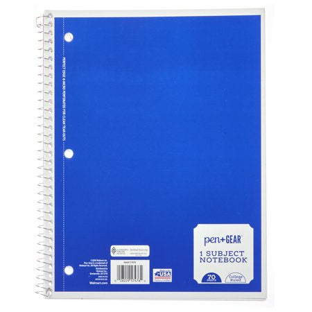 Pen + Gear College Ruled Notebook