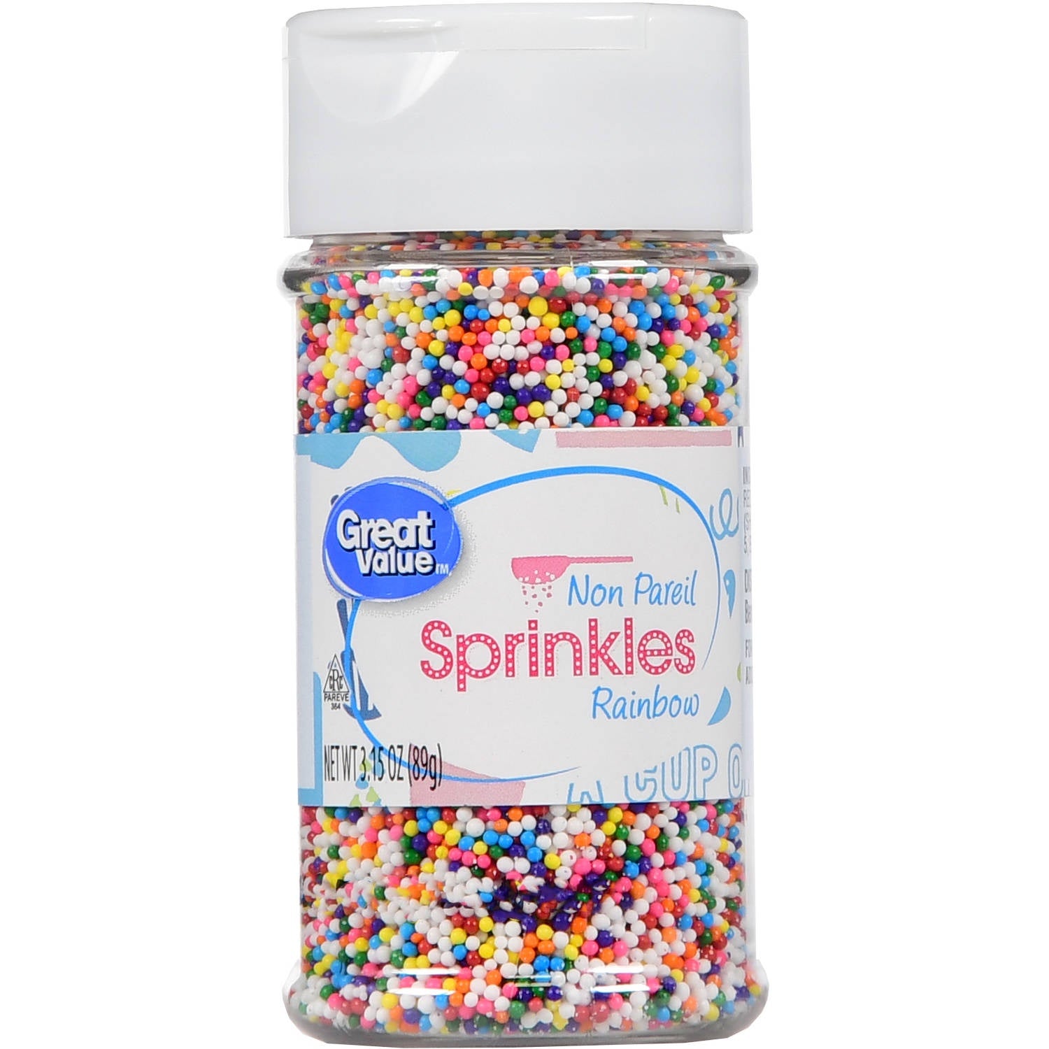 Great Value Non Pareil Rainbow Sprinkles