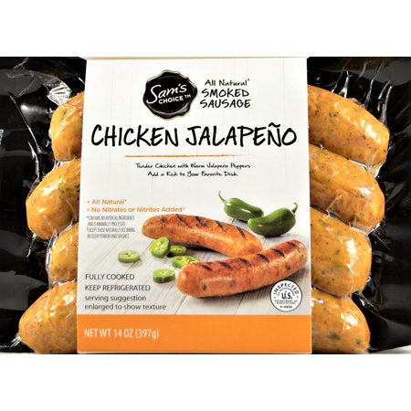 Sam's Choice All Natural Chicken Jalapeno Smoked Sausage