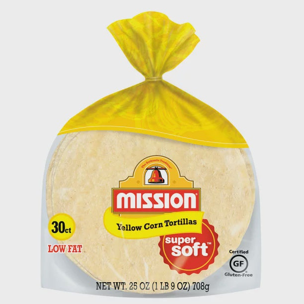 Mission Super Soft Yellow Corn Tortilla  30 ct.