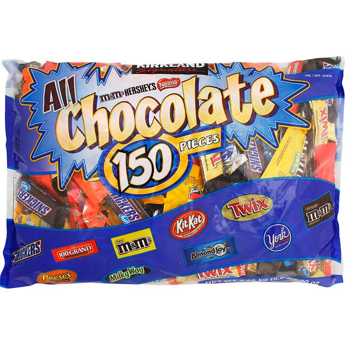 Kirkland Signature All Chocolate Candy Bars 90oz