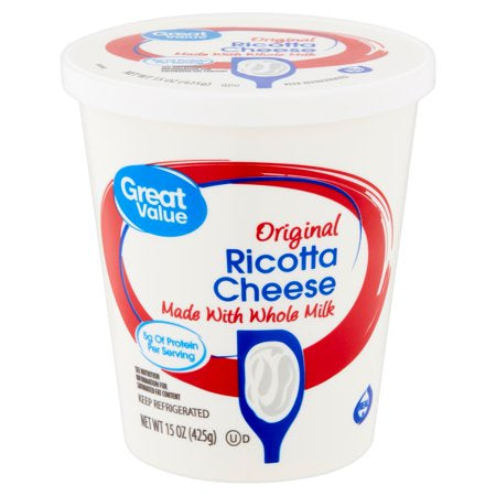Great Value Whole Milk Original Ricotta Cheese