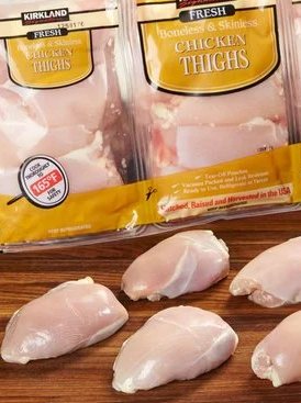 Kirkland Fresh Boneless Skinless Chicken Thighs
