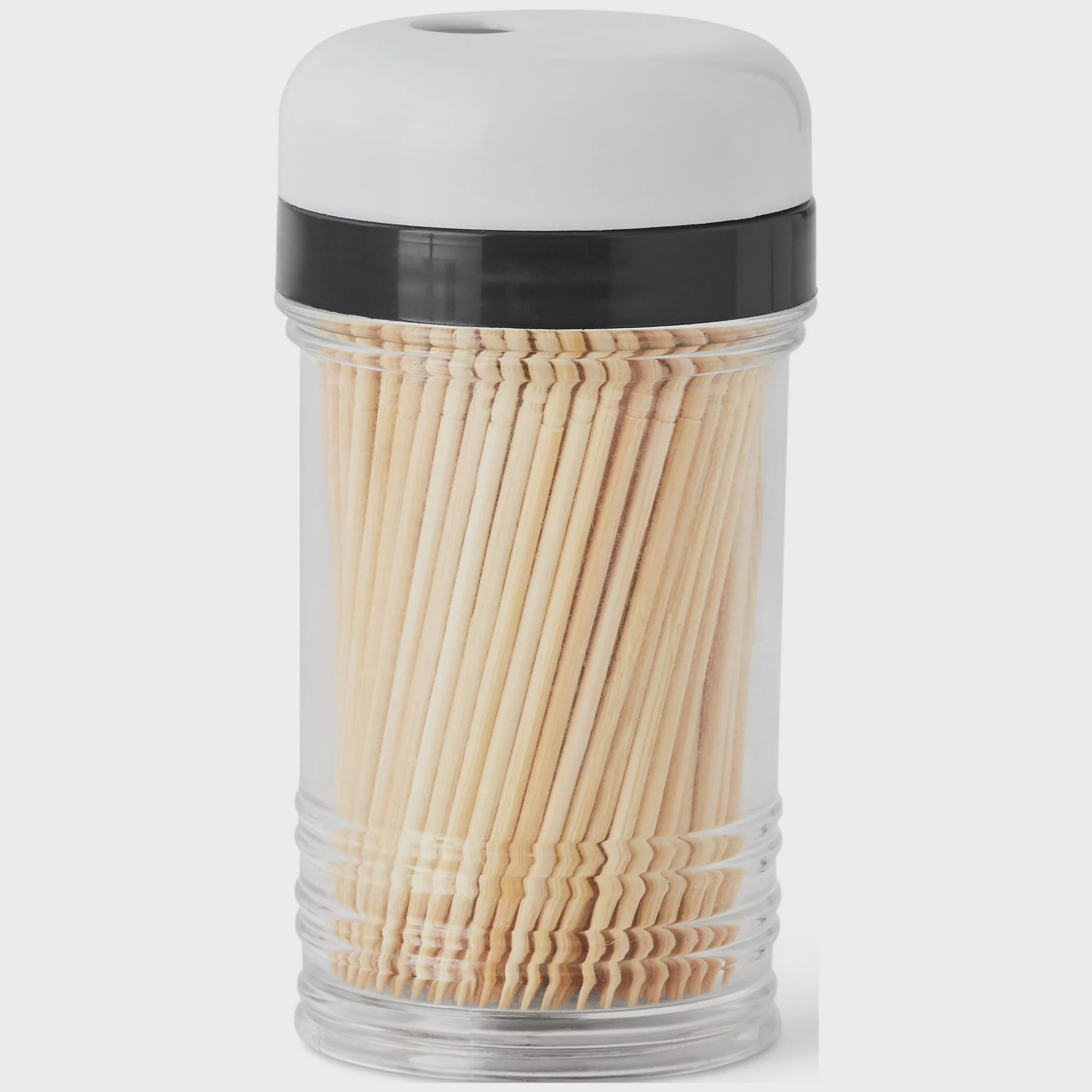 Wooden Toothpicks Bundle w/ Clear Plastic Container, 200pcs