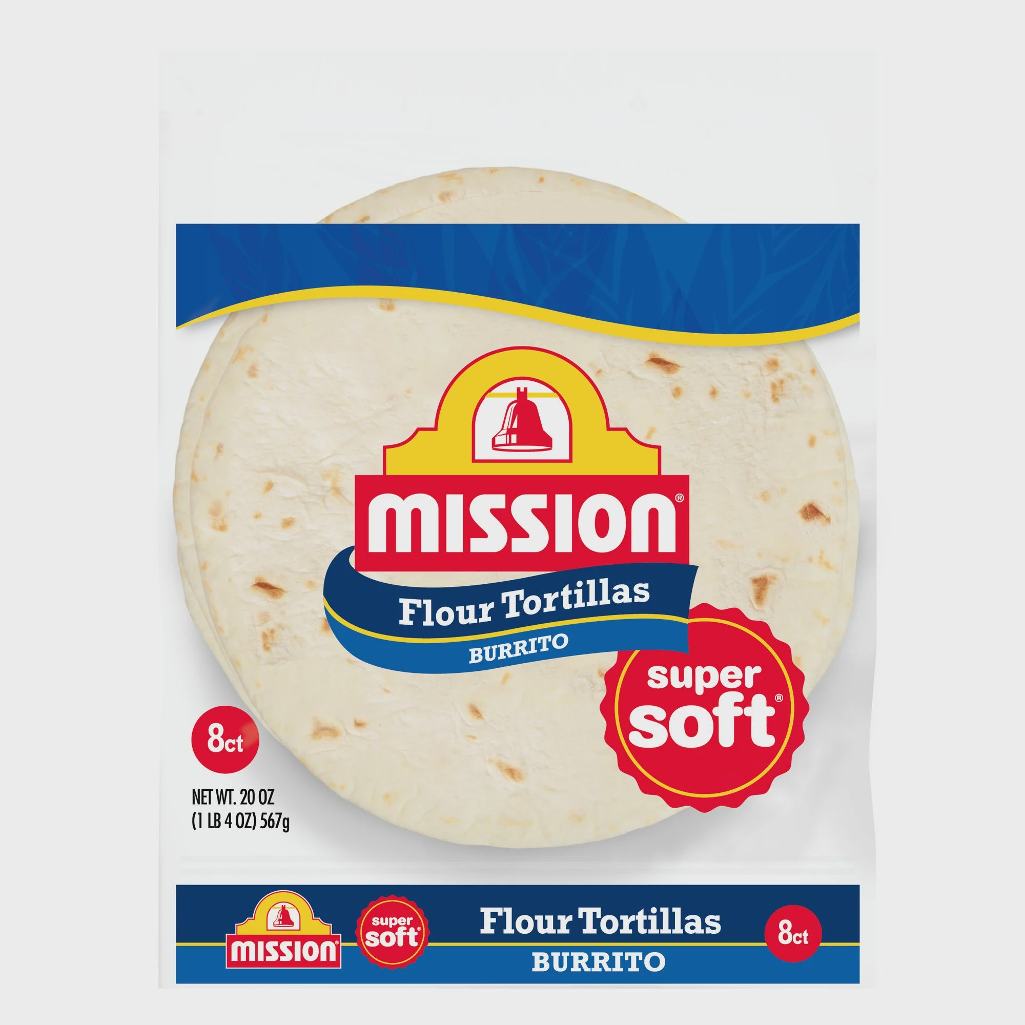 Mission Large Burrito Flour Tortilla Shell 8 ct.