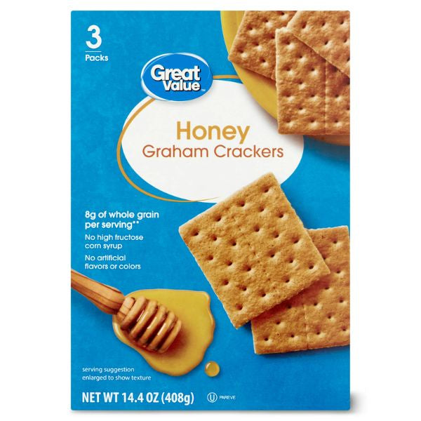 Great Value Honey Graham Crackers 14.4oz
