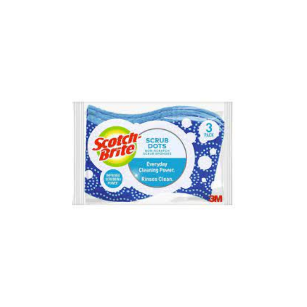 Scotch Brite Scrub Dots Non-Scratch Scrub Sponges