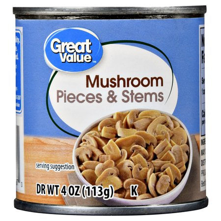 Great Value Mushroom Pieces & Stems