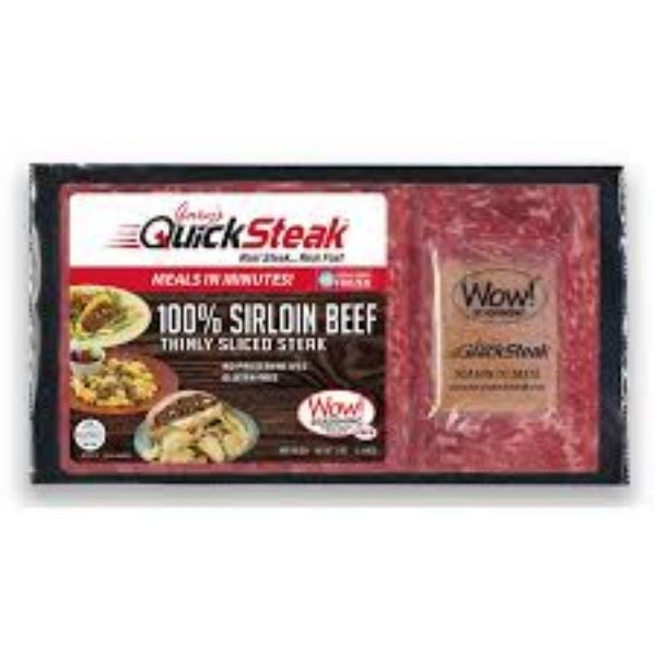 Gary's Quick Steak 100% Sirloin Beef Thinly Sliced Steak