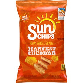 Sun Chips Harvest Cheddar 100% Whole Grain Chips, 7oz
