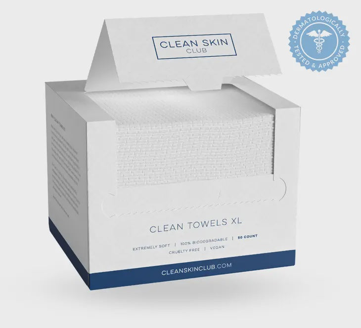 Clean Skin Club XL Towels, 50 ct