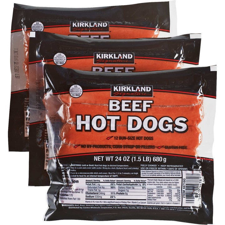 Beef Hot Dogs/Kirkland Signature