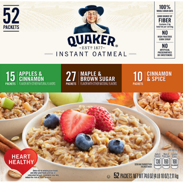 Quaker Instant Oatmeal Packets
